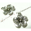 Apprêt bijoux 10  pendentifs très belle fleur VA ref 2A2145 
