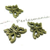 50 pièces breloque magnifique petit papillons  ref 2D1520 BR 