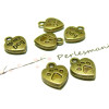 Breloques Coeur, Chien My Dog 13x10mm – Bronze