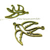 Apprêt bijoux 2 connecteurs oiseau ref P1913 Bronze 