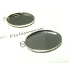 Apprêt 10 pendentifs oval  18 par 25mm qualité  PP 