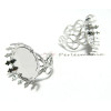 Apprêt 1  bague  anneau coeur 20mm griffe PP 
