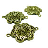 Apprêt bijoux 10 connecteurs grande fleur ref 2D2612 Bronze 