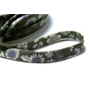 1 m ruban biais  liberty double 10mm ref FFcollection 3 fleuri