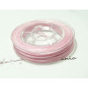 1 rouleau de 10 mètres  fil nylon pour shambalarose pale 