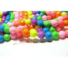10  perles Turquoise Howlite mulitcolores fluo facetté 10mm ref 