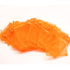 10 pochettes organza  orange GM ( 100 par 150mm ) 