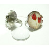 20 pièces: 10 Support de bague 20mm PP double fine couronne  et 10cab 