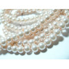 30 perles de verre nacre rose poudré 6mm ref 2G3675 
