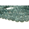 25 perles de verre craquelé  ref 2G5918 duo gris bleu 