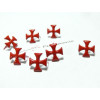 lot de 50 clous croix  12mm rouge ref 9-4B0 à 2 griffes 