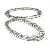 Apprêt 4  pendentifs connecteur anneaux 2B2916 martelé VA 