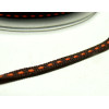 3 m ruban surpiqué marron et orange 5m ref 4599 collection 64