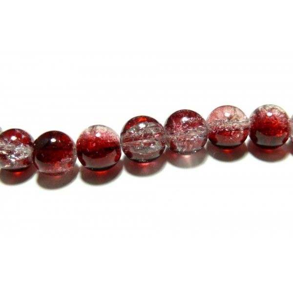 OFFRE Spéciale: eniron 140 perles 6mm de verre craquelé ref 2D9415
