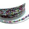 1 m ruban spaghetti liberty 7mm ref FFcollection 13 fleuri 