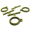 Apprêt bijoux  10 sets 2Y6526 magnifique  fermoirs  bronze