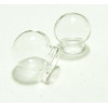 Apprêt 1 globe boule cloche fiole en verre 25 et 15mm 