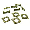 Apprêt bijoux  10 sets 2Y1403 magnifique  fermoirs  Bronze