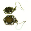 10 Boucles d'oreille retro fleur bronze ref 26745 pour collage digital