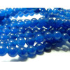 Apprêt bijoux 10 perles  jade  6mm bleu nuit
