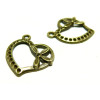 10 pendentif breloque Coeur bronze ref 2W5439