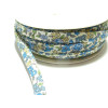 1 m ruban biais  liberty double 10mm ref FF collection 15 fleuri liberty