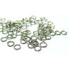 200 anneaux de jonction 6 mm par 1 mm  argent platine