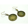 Apprêt bijoux 1 paire de Boucle d'oreille  Qualité 18mm BR pour image digitale