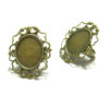 Supports de Bague Rétro Bronze – Pour Cabochon 13x18mm – Ajustable