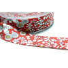 Apprêt mercerie 1m ruban  biais liberty 20mm B3152B rouge