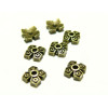 Apprêt et perles 100 pieces 2W5913 coupelles caps bronze 