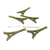 Apprêt bijoux 10 pendentifs 2D1738 Bronze tour Eiffel 