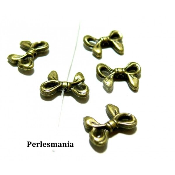 Apprêts et perles: 10 perles 2D4454 intercalaires noeuds Bronze 