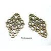 Apprêt bijoux 4 connecteur rétro losange 2D1936 Bronze 