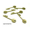 Apprêt bijoux 50 pendentifs 2D2326 clé  Bronze 