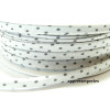 1 m ruban cordon spaghetti petit pois 7mm ref FFcollection 402 pois gris clair 