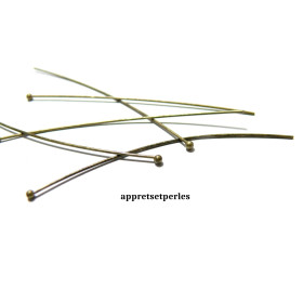 100 Tiges qualité supérieure extra fin RP0530 tête ronde 30mm 