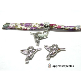 Pendentifs Oiseau du Paradis 19x16mm – Vieil Argent
