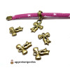Apprêt bijoux 10 pendentifs petits noeuds ref 2K9119 Bronze 
