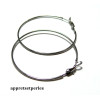 Apprêt bijoux 1 paire de créoles  Qualité GUN METAL 45mm  PEC108-4 