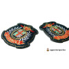 Apprêt mercerie 1 grand patch thermocollant embleme blason university ref204 