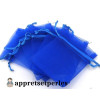 30 grandes pochettes organza bleu nuit   ( 10 par 15cm ) 