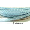 Apprêt 50 cm ruban cordon spaghetti 7mm ref FFcollection 4046-8 bleu ciel 