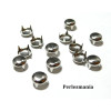 Apprêt bijoux: lot de 10 clous rivet 9mm rond à 4 griffes 