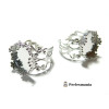 1 Support de bague 15mm PP anneau dentelle  et couronne ref 10124 