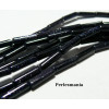 Apprêt et perles: 10 tubes Goldstone Bleu nuit en 4 par 13mm 