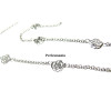 Apprêt pour bijoux: 1m PP chaine dentelle fleur  ref 595 