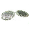 Pendentifs Vague Plat pour Cabochon 18x25mm – Laiton