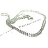 Apprêt bijoux 10 Colliers chaine bille fines PP 1,2mm avec fermoir  ref 16