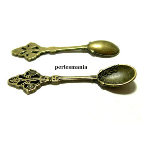 Apprêt bijoux 10 magnifique cuillères 2D1448 Bronze 